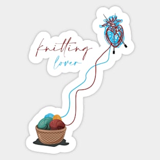 Knitting lover's best friends Sticker